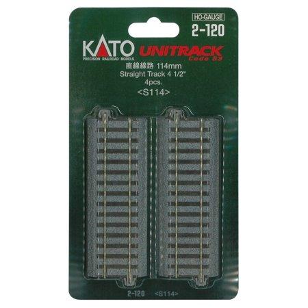 Kato 114mm (4 1/2") Straight Track [4 pcs]