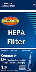 EnviroCare Sears  Kenmore Hepa Filter Replacement 86889 20-86889 EF-1