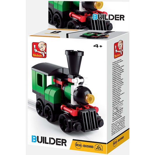 Sluban Green Train Engine Building Brick Kit (54 pcs) No. M38-B0598B