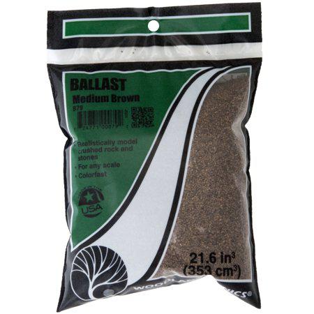 Woodland SCENICS B79 Medium Ballast 18 to 25.2 Cubic Inches-Brown