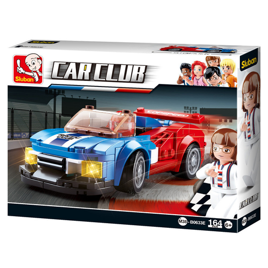 Sluban Car Club Building Brick Kit, Butterfly (164 Pcs) No. M38-B0633E