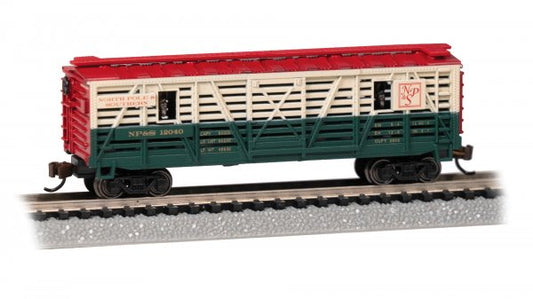 Bachmann Trains - Animated Stock Car NP & S® Christmas with Reindeer - N Scale
