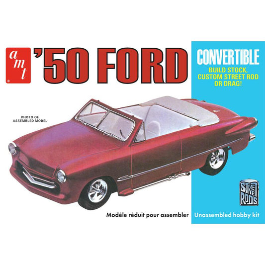 AMT '50 Ford Convertible Street Rods 1/25th Scale Plastic Model No. AMT1413