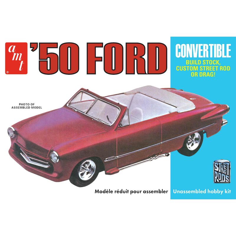 AMT '50 Ford Convertible Street Rods 1/25th Scale Plastic Model No. AMT1413
