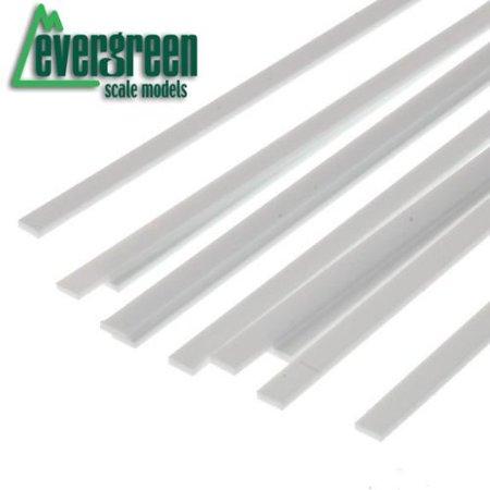 Evergreen Scale Models Strip .080 x .188 8 EVG168 Plastic Building Supplies