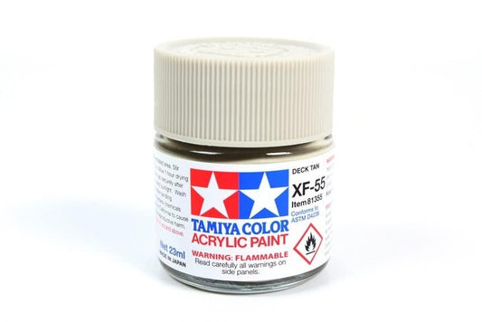 Tamiya Tam81355 Acrylic XF-55 Flat Deck Tan Paint 23ml