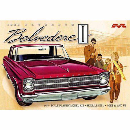 1965 Plymouth Belvedere 2 Door Coupe 1/25 Scale Plastic Model Kit by Mobius