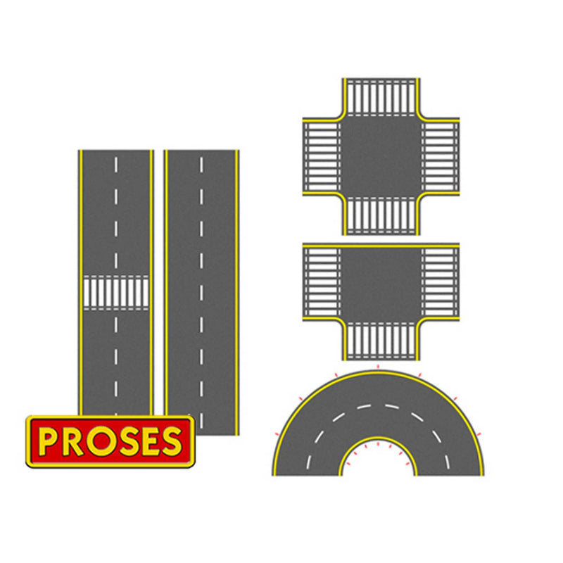 Bachmann 39125 N Scale UV Printed PVC Asphalt Road Set