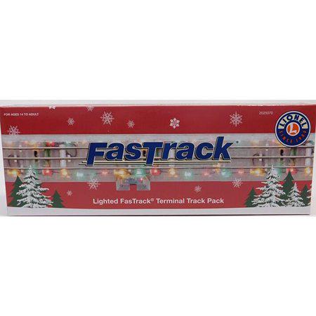 Lionel 2025070 10 Lighted Terminal Fastrack with Multi-Colored Lights