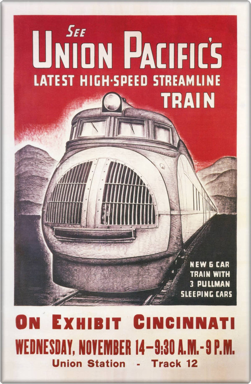 Magnet - "Union Pacific's High Speed Streamline Train" Repro