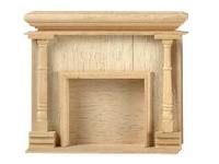 Dollhouse Miniature Monticello Fireplace. Houseworks, Ltd Item 2401 1:12 Scale