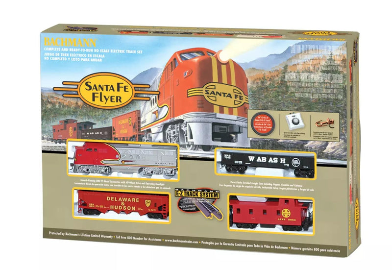 Bachmann Trains - Santa Fe Flyer Ready to Run Electric Train Set