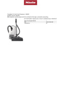 Miele Complete C3 Cat and Dog PowerLine Lotus White Canister Vacuum