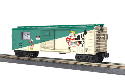 Rail King by MTH Northeast Power & Light Box Car with Power Meter O Scale  No. 30-71188