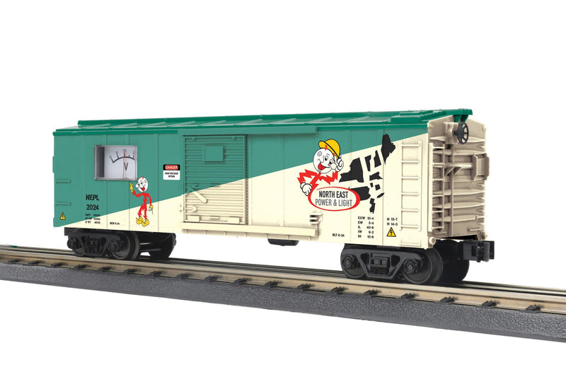 Rail King by MTH Northeast Power & Light Box Car with Power Meter O Scale  No. 30-71188