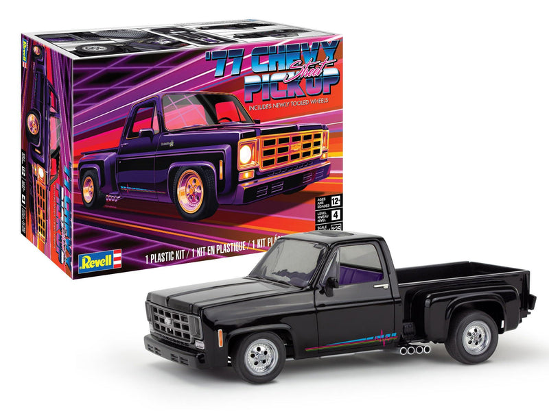Revell 14552 ' 77 Chevy Street Pickup 1:24 Scale 83-Piece Skill Level 4 Model Building Kit