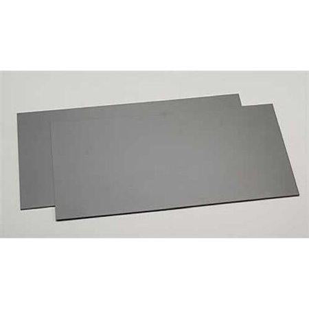 Evergreen Scale Models Black Styrene Sheets .04x6x12 2 EVG9515 Plastic Building Supplies