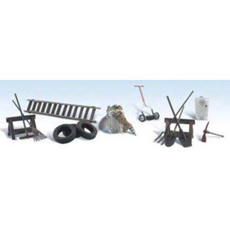 Woodland Scenics A2212 N Scenic Accents Garage Treasures (Pack of 13)