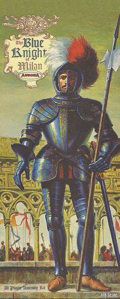 Atlantis Blue Knight of Milan Aurora 1:8 Scale Figure Model Kit 472