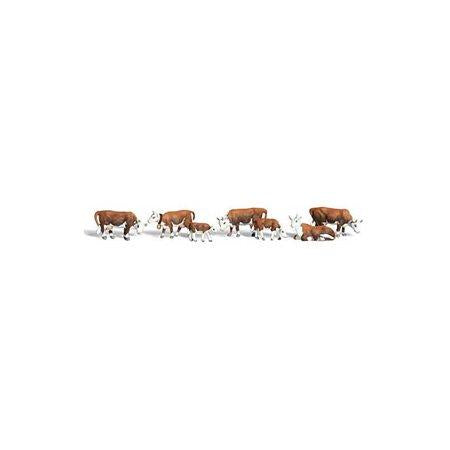 Woodland Scenics A2144 Hereford Cows N