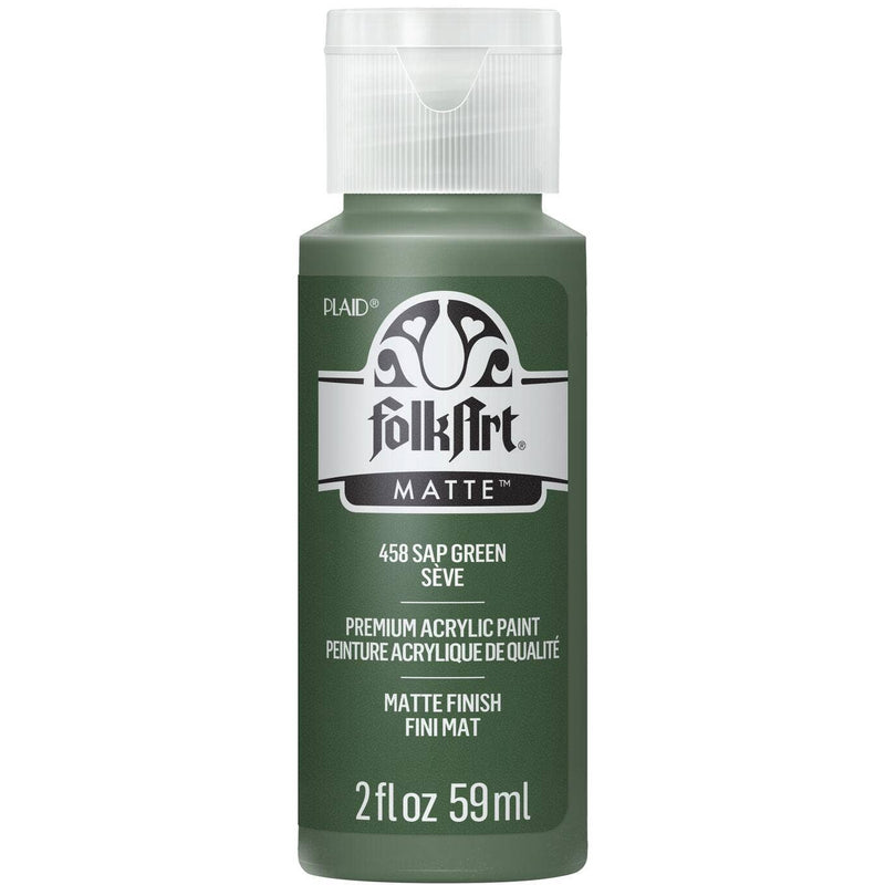FolkArt Matte Acrylic Paint 2 oz: Sap Green