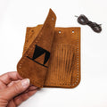 Fringed Suede Bag Kit- Leathercraft DIY Dice Jewelry Bag