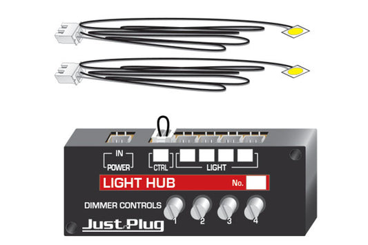Woodland Scenics Just Plug: Light Hub w/Dimmer Controls for 4 LED Lights