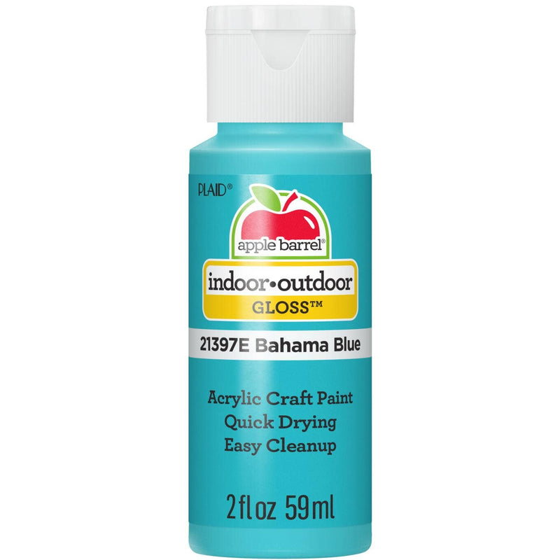 Apple Barrel Gloss Acrylic Paint: Bahama Blue, 2 oz