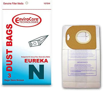 Eureka N Bags 3 Pack Vacuum Bags by Envirocare
