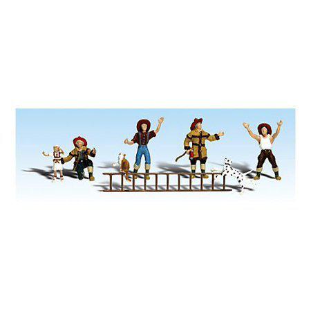 Woodland Scenics A2151 N Firemen to The Rescue Figures (Pack of 8)