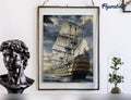 Paint by numbers - Ocean Galleon: Without frame, 16"x20"