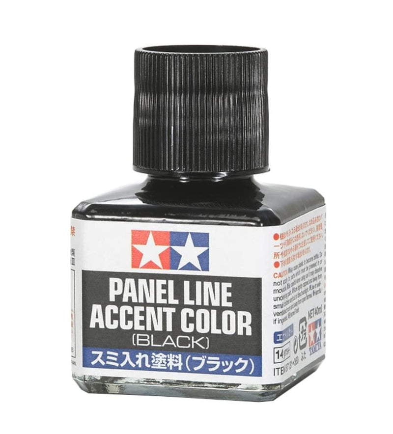 Tamiya Panel Line Accent Color 40ml Black Tam87131 Plastics Paint Enamels