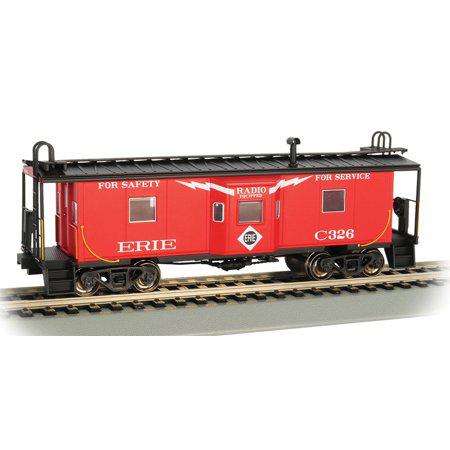 Bachmann-Steel Bay Window Caboose with Roof Walk