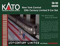 Kato USA Model Train Products N Scale New York Central 20Th Century Limited 9-Car Set (B087XGSFLS)