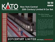Kato USA Model Train Products N Scale New York Central 20Th Century Limited 9-Car Set (B087XGSFLS)