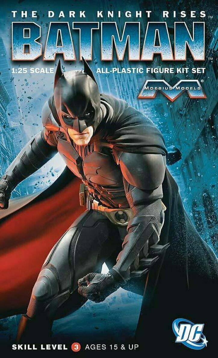 Moebius The Dark Knight Rises: Batman 1:25 Scale All Plastic Figure Kit Set Multi-Colored
