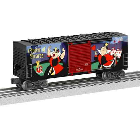 Lionel O Scale Disney Queen of Hearts Villain Hi-Cube Boxcar Electric Powered Model Train Rolling Stock