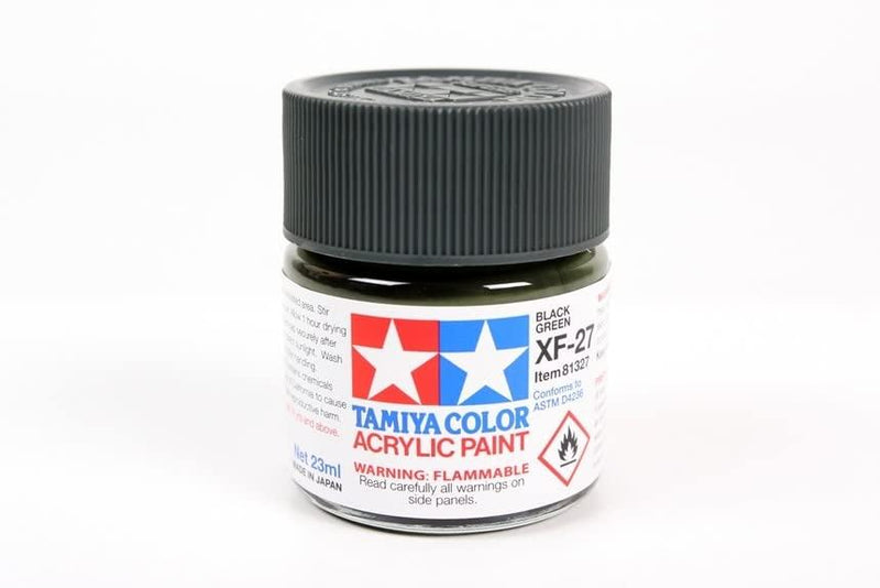 TamIYA Tam81327 Acrylic XF-27 Flat Black Green 23 ml
