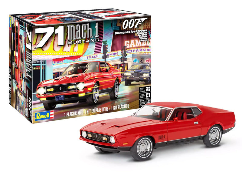 Revell 71 Mach 1 Mustang 007 Diamonds Are Forever 1/25th Scale Plastic Model Kit No. 14555