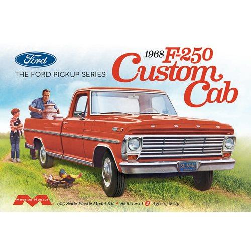 Moebius Models 2564 1:25 1968 F0rd F-250 Custom Cab Pickup Plastic Model Kit