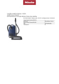 Miele Complete C3 Marin Marine Blue Canister Vacuum Free Shipping
