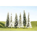 Bachmann BAC32102 N 3 in.- 4 in. Pine Trees with Snow