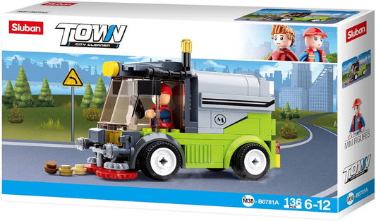 Sluban Town City Cleaner Vehicle Set 136 Piece No. M38B0781A