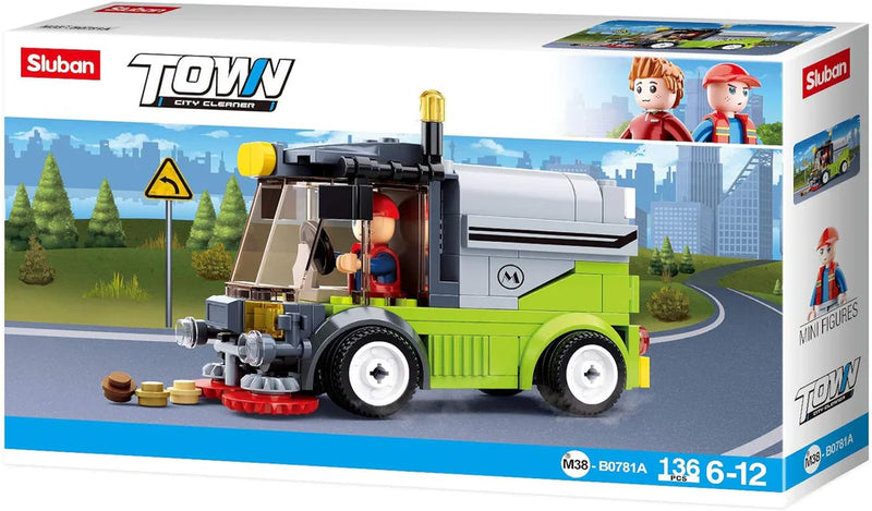 Sluban Town City Cleaner Vehicle Set 136 Piece No. M38B0781A