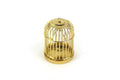 Dollhouse Miniature 1:12th Scale Gold Bird Cage