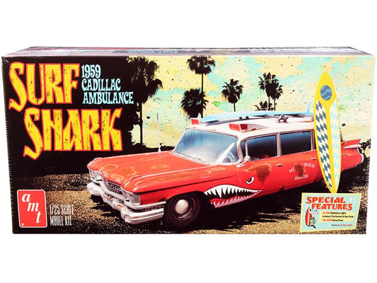 Skill 2 Model Kit 1959 Cadillac Ambulance Shark ModelsT