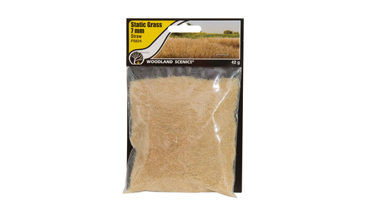 Woodland Scenics 7mm Static Grass Straw Colored No. FS624