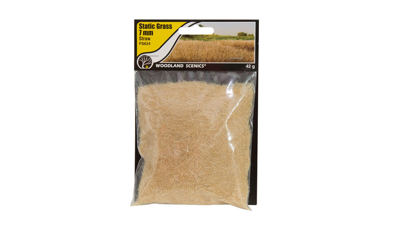 Woodland Scenics 7mm Static Grass Straw Colored No. FS624