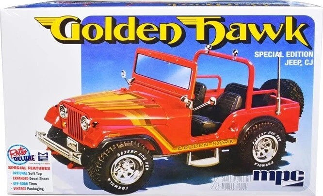 986 1 to 25 Scale 1981 Jeep CJ5 Golden Hawk Skill 2 Model Car Kit
