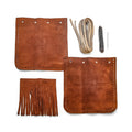 Fringed Suede Bag Kit- Leathercraft DIY Dice Jewelry Bag